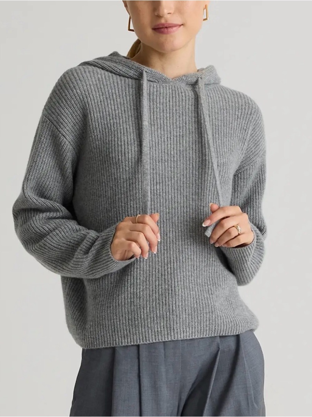 Quince Mongolian Cashmere Hoodie - Size Large
